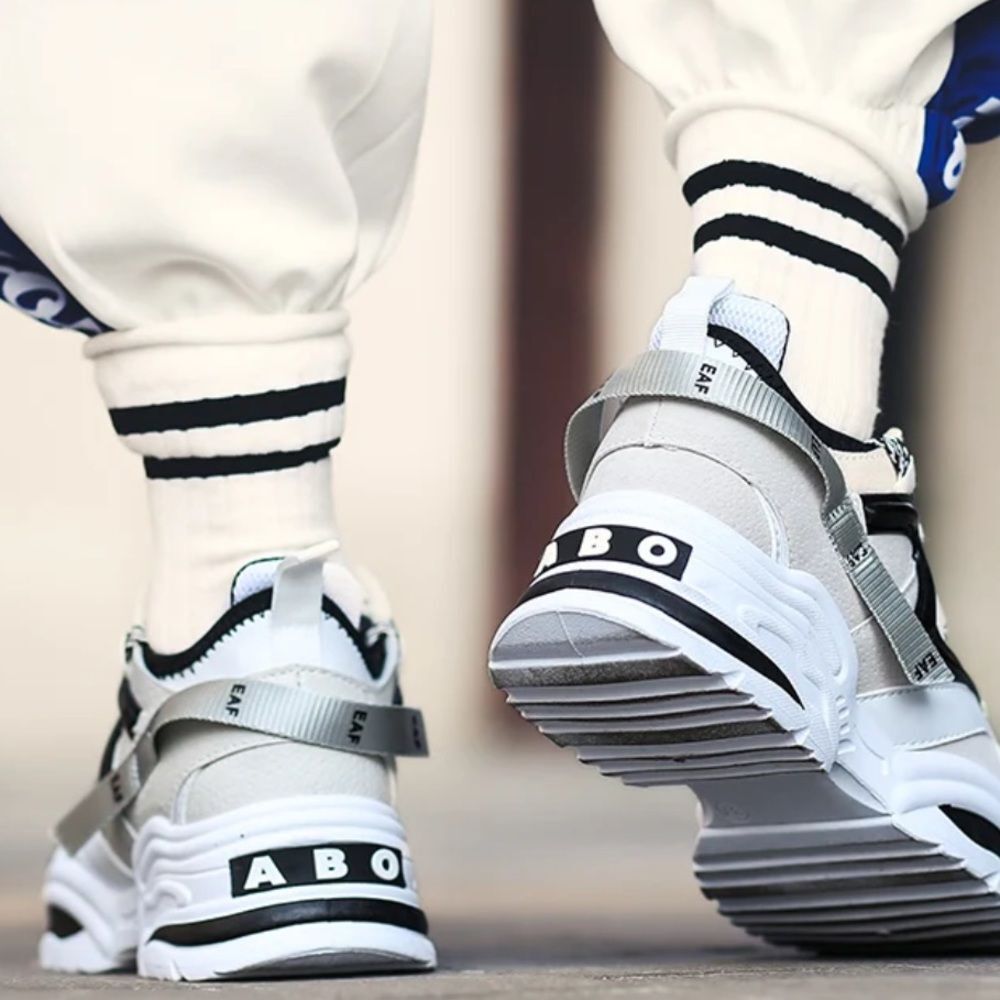 ABO Chucky Sneakers in Black and White 38